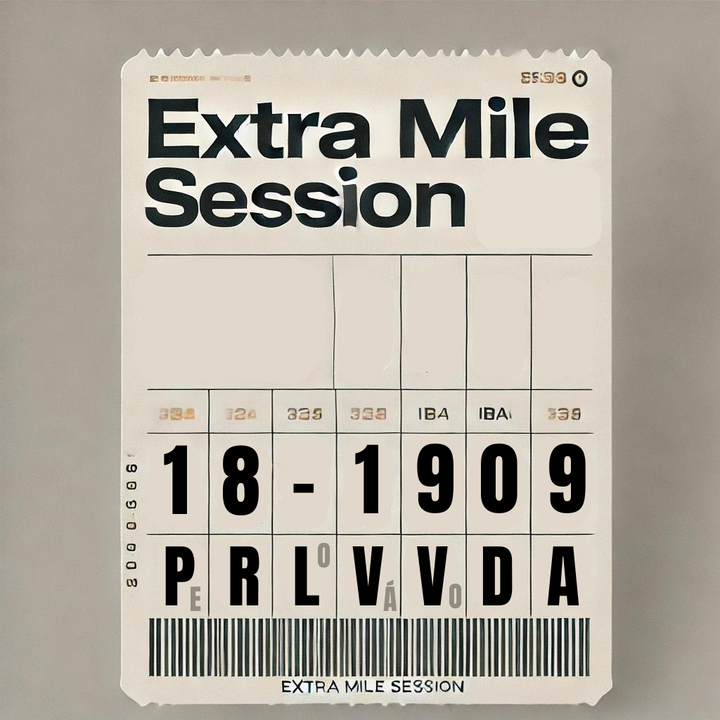 Extra Mile Session: Rezervuj si miesto